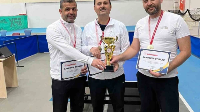 Afyonkarahisar İl Müftülüğü masa tenisi turnuvasını namağlup tamamladı