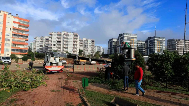Antalya’da 4 kişinin ölümüne sebep olan hortum, şantiye alanına gelinceye kadar önüne geleni adeta parçalamış
