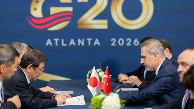 Bakan Fidan, Japon mevkidaşı Motegi ile bir araya geldi