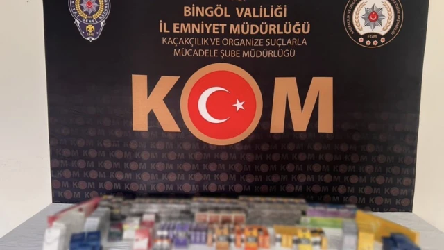 Bingöl’de kaçak sigara operasyonu: Çok sayıda ürün ele geçirildi