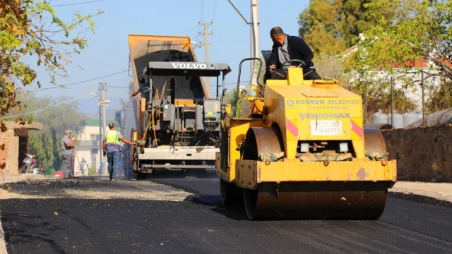 Bodrum’da yol çalışmaları dört mahallede sürüyor