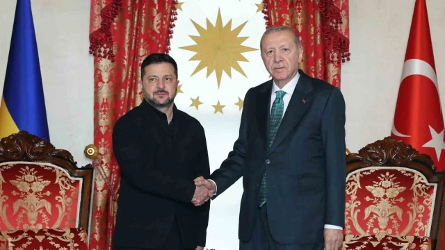 Cumhurbaşkanı Erdoğan, Zelenskiy ile Dolmabahçe’de bir araya geldi