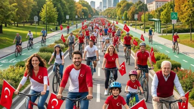 Cumhuriyetin 103. yılında 81 ilde pedallar iklim farkındalığı ve daha yeşil bir gelecek için çevrilecek