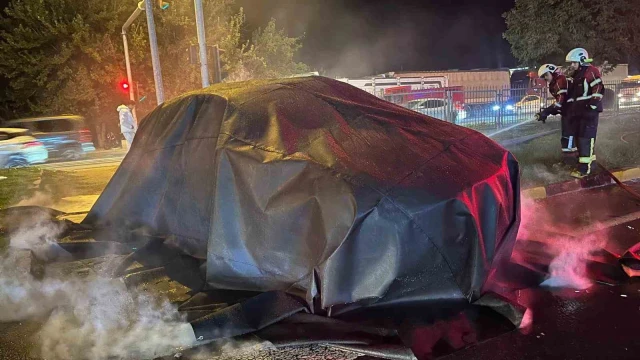 Elektrikli araç yangınlarına karşı Aydın Büyükşehir itfaiyesinden özel donanım