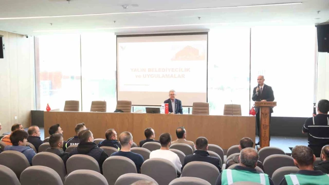 İnegöl Belediyesi’nden personele 2. yalın temelleri eğitimi