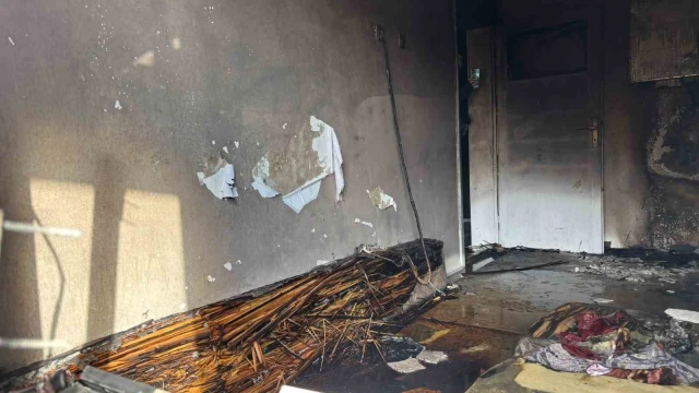 Karapınar’da evde çıkan yangın korkuttu