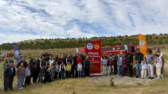 Kayseri İtfaiyesi’nin 100. yılına özel anlamlı etkinlik: 500 fidanlık hatıra ormanı