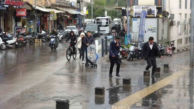 Kilis’te kuvvetli yağış etkili oldu
