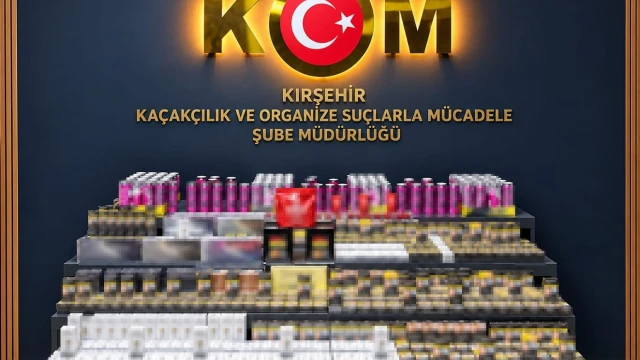 Kırşehir’de kaçak sigara ve ürün ele geçirildi