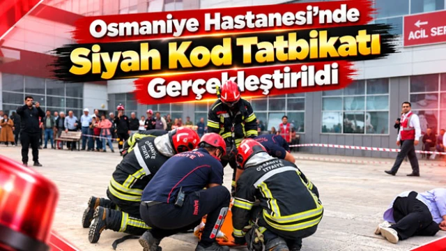 Osmaniye Hastanesi’nde Siyah Kod Tatbikatı Gerçekleştirildi