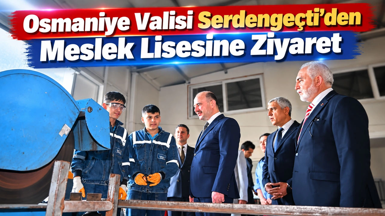 Osmaniye Valisi Serdengeçti’den Meslek Lisesine Ziyaret