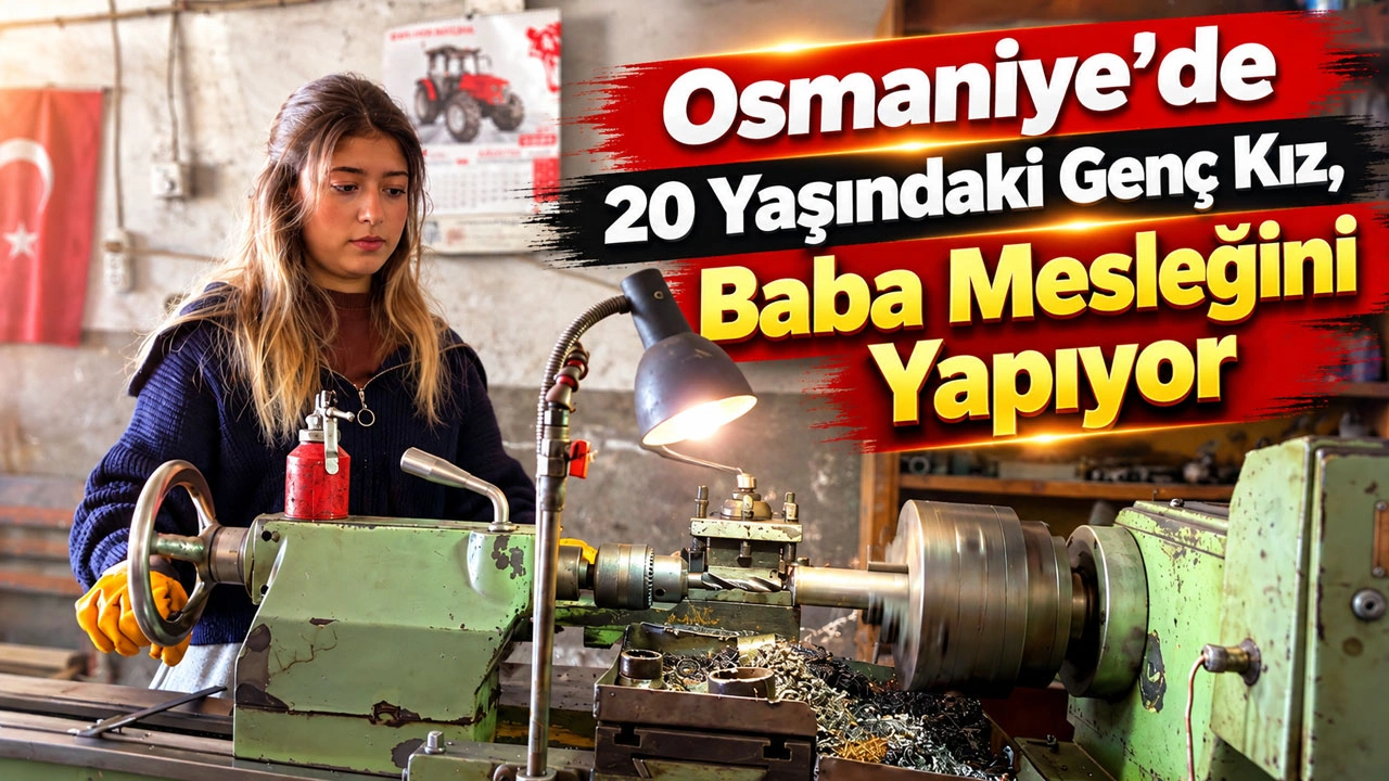 Osmaniye’de 20 Yaşındaki Genç Kız, Baba Mesleğini Yapıyor