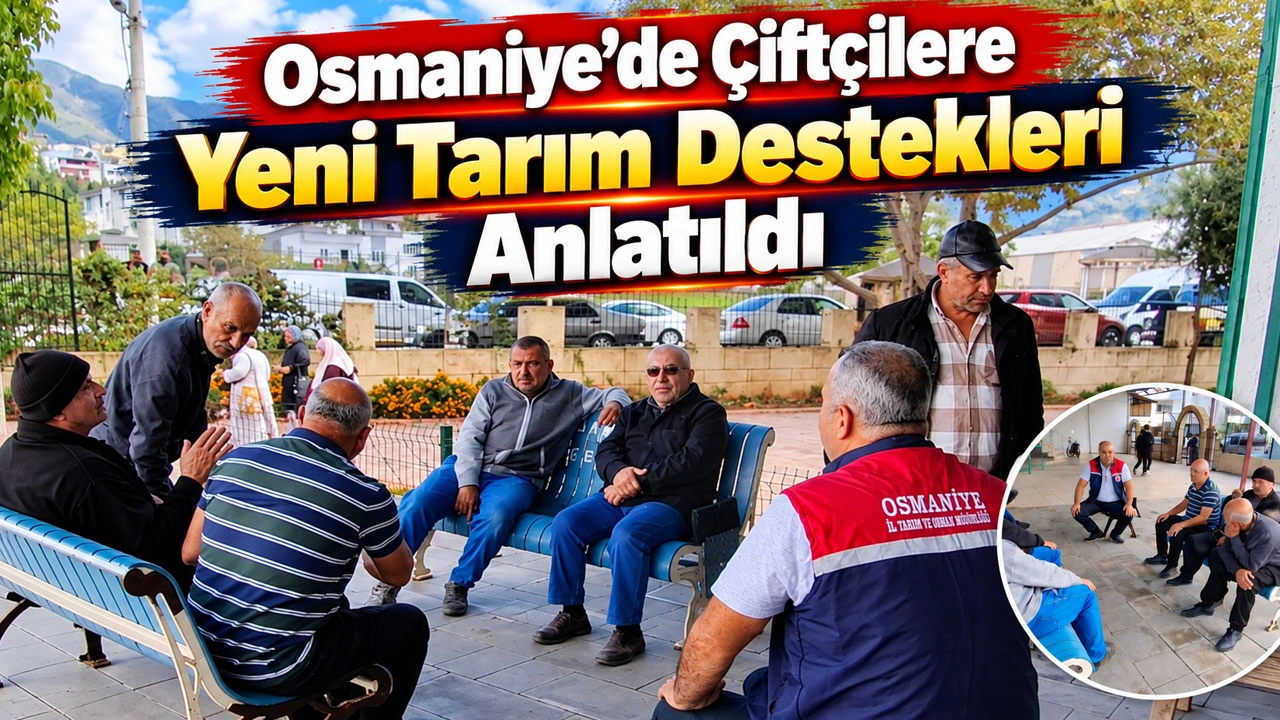 Osmaniye’de Çiftçilere Yeni Tarım Destekleri Anlatıldı
