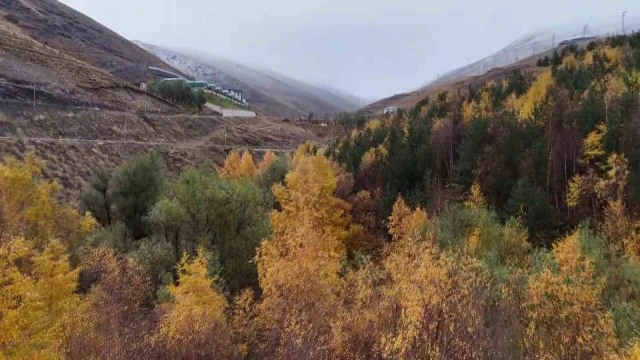 Palandöken’e karla gelen görsel güzelliği