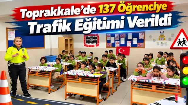 Toprakkale’de 137 Öğrenciye Trafik Eğitimi Verildi