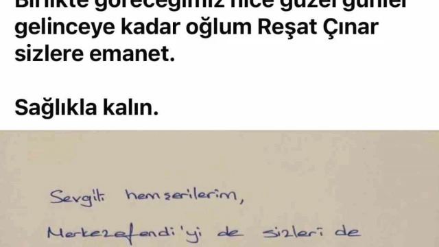 Tutuklanan Başkan Doğan’dan mesaj