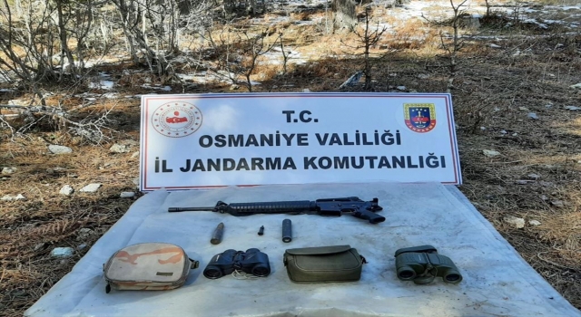 Osmaniye’de PKK’lı teröristlere ait mühimmat ve yaşam malzemeleri ele geçirildi