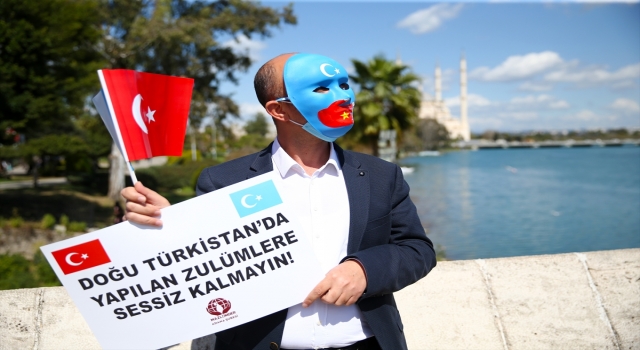 Çin'in, Uygur Türkleri'ne yönelik insan hakları ihlalleri Adana'da protesto edildi