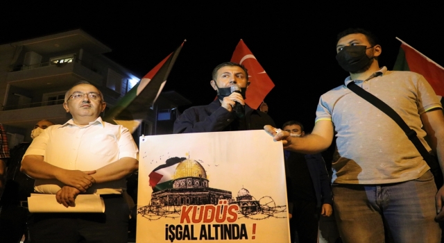 Burdur’da İsrail’in Mescidi Aksa saldırıları protesto edildi