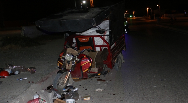 Hatay’da otomobille 3 tekerlekli motosiklet çarpıştı: 1 yaralı