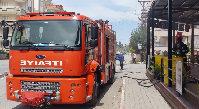 Hatay’da kafede çıkan yangın hasara yol açtı