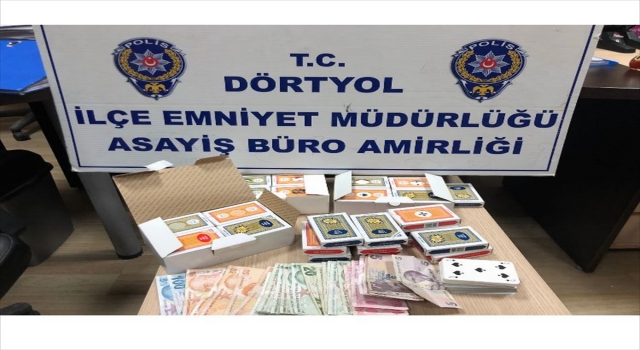 Hatay’da kumar oynayan 3 kişiye 5 bin 448 lira ceza verildi