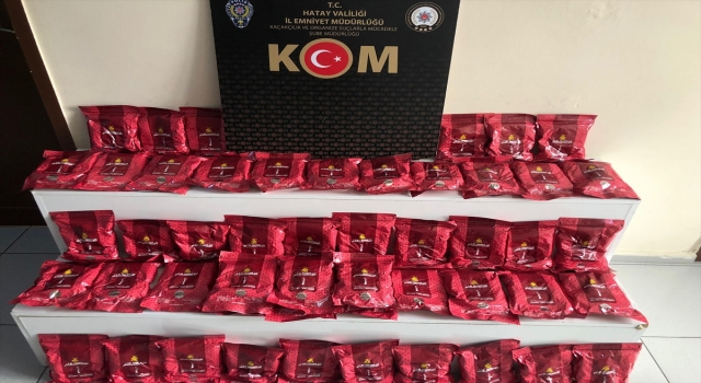 Antakya’da 50 kilogram gümrük kaçağı nargile tütünü ele geçirildi