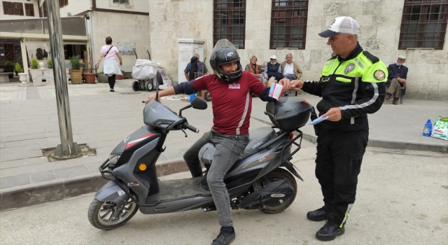 Hatay’da motosiklet sürücülerine yönelik denetim yapıldı