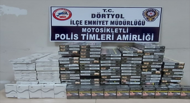 Dörtyol’da gümrük kaçağı 64 karton sigara ele geçirildi.