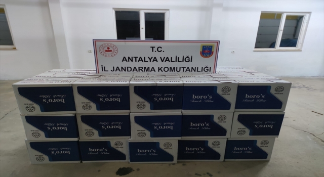 Antalya’da kaçak makaron ele geçirildi
