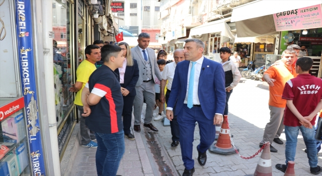 Yenilik Partisi Genel Başkanı Yılmaz esnaf ziyaretinde bulundu