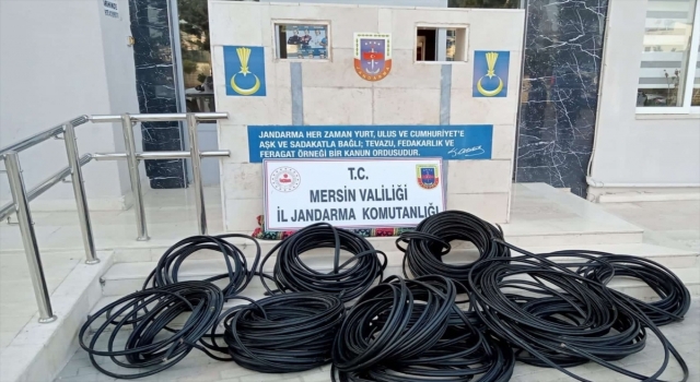 Mersin’de kablo hırsızlığı yaptıkları iddia edilen 2 zanlı tutuklandı