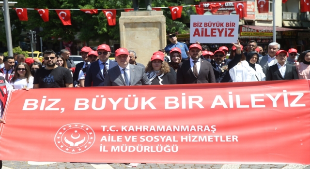Malatya ve Kahramanmaraş’ta ”Aile Haftası” kapsamında farkındalık yürüyüşü yapıldı