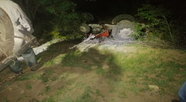 Burdur’da devrilen traktörün altında kalan sürücü öldü