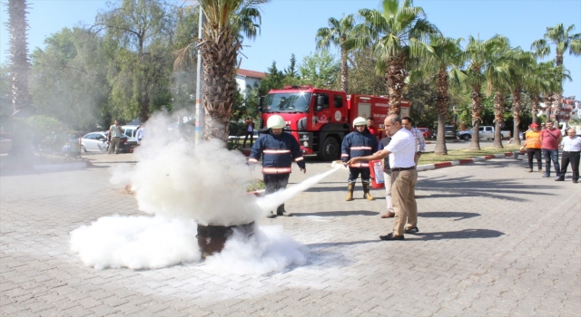 Anamur’da yangın tatbikatı yapıldı