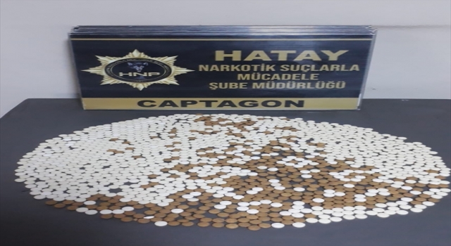 Hatay’da mutfak malzemeleri arasında 1400 uyuşturucu hap bulundu