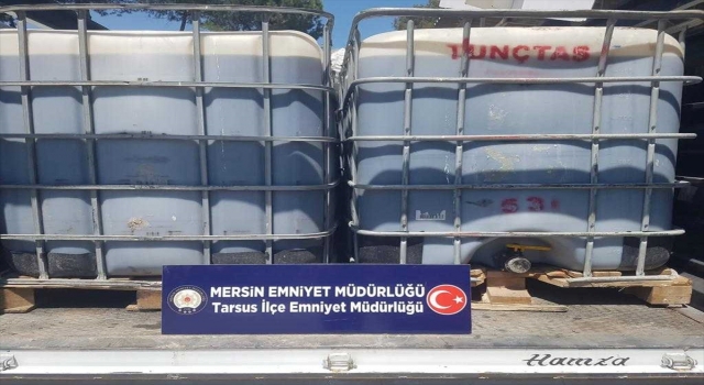 Mersin’de kaçak 5 ton 952 litre akaryakıt ele geçirildi