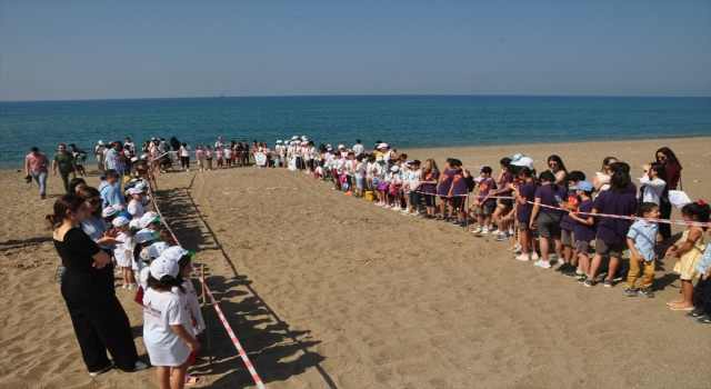 Antalya’da caretta carettaların yuvalama bölgesinde çevre etkinliği yapıldı