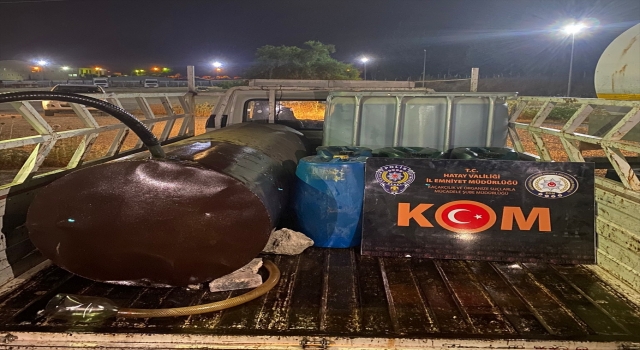Hatay’da 1807 litre kaçak akaryakıt ele geçirildi