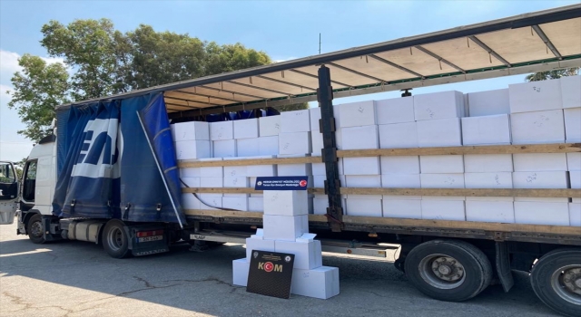 Mersin’de 10 milyon gümrük kaçağı makaron ele geçirildi