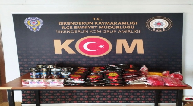 Hatay’da gümrük kaçağı tütün ve makaron ele geçirildi