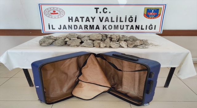 Hatay’da 16 kilogram ”balina kusmuğu” ele geçirildi