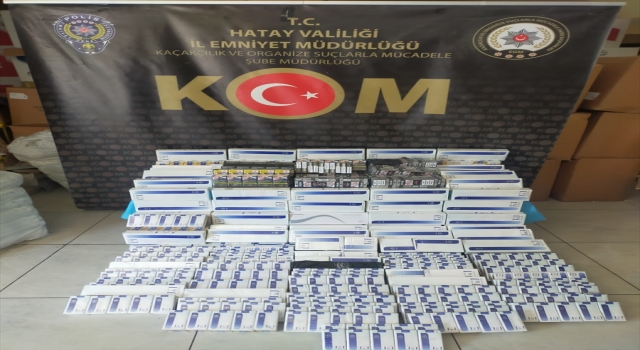 Hatay’da 1930 paket kaçak sigara ele geçirildi