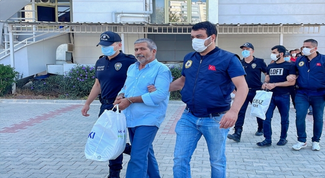 Mersin’de PKK/KCK’ya yönelik operasyonda yakalanan 15 zanlı adliyeye sevk edildi