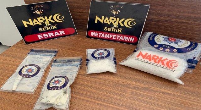Antalya’da uyuşturucu operasyonunda 2 şüpheli tutuklandı