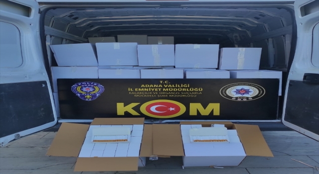 Adana’da 21 milyon makaron ele geçirildi