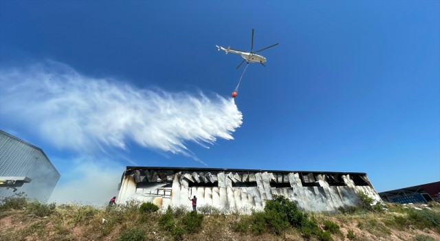 Osmaniye’de katı atık bertaraf tesisinde çıkan yangın kontrol altında
