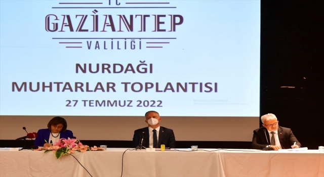 Gaziantep Valisi Gül, Nurdağı’nda muhtarlarla buluştu
