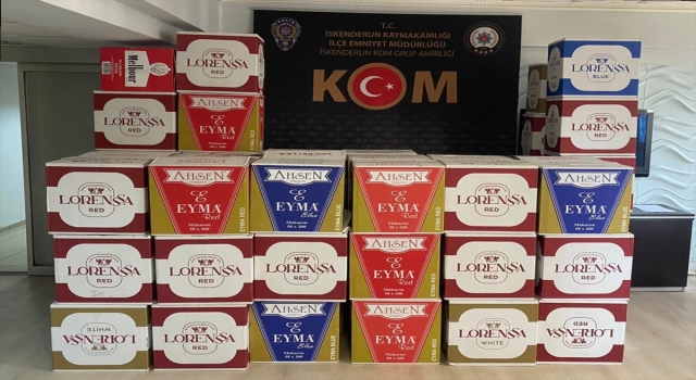 Hatay’da 640 bin makaron ele geçirildi