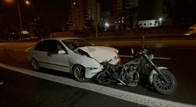 Adana’da otomobil motosikletle çarpıştı 1 kişi öldü
